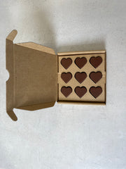 Gift Wrapped Pure Milk Chocolate Hearts