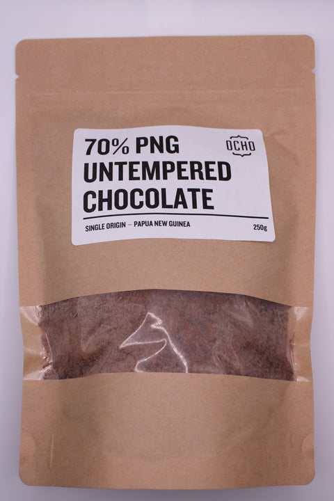 250g 70% PNG Untempered Chocolate