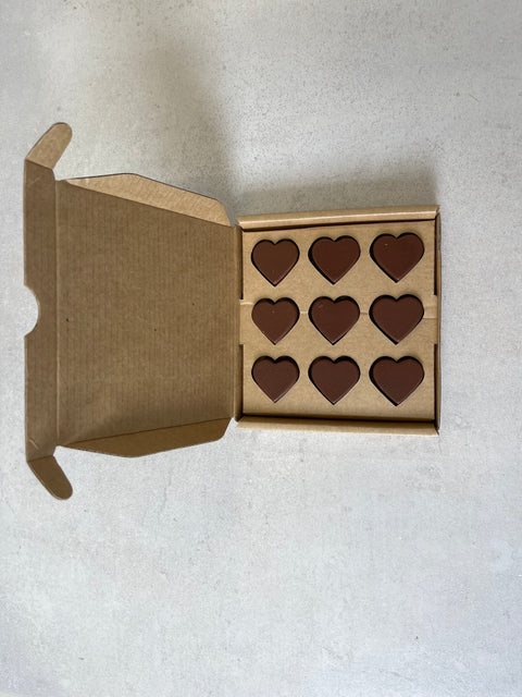 Gift Wrapped Pure Milk Chocolate Hearts